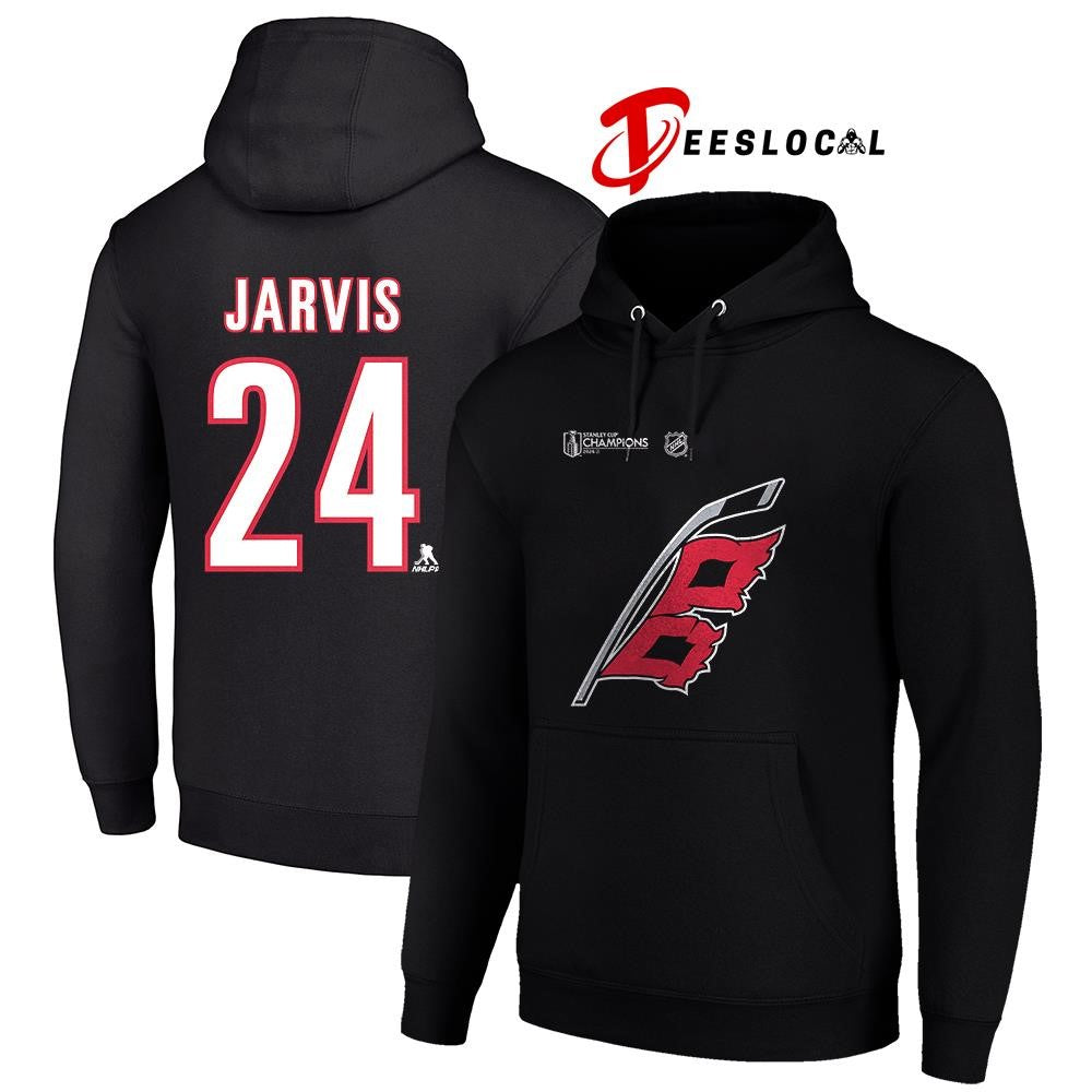 Carolina Hurricanes Stanley Cup champions Seth Jarvis name and number logo shirt Unisex