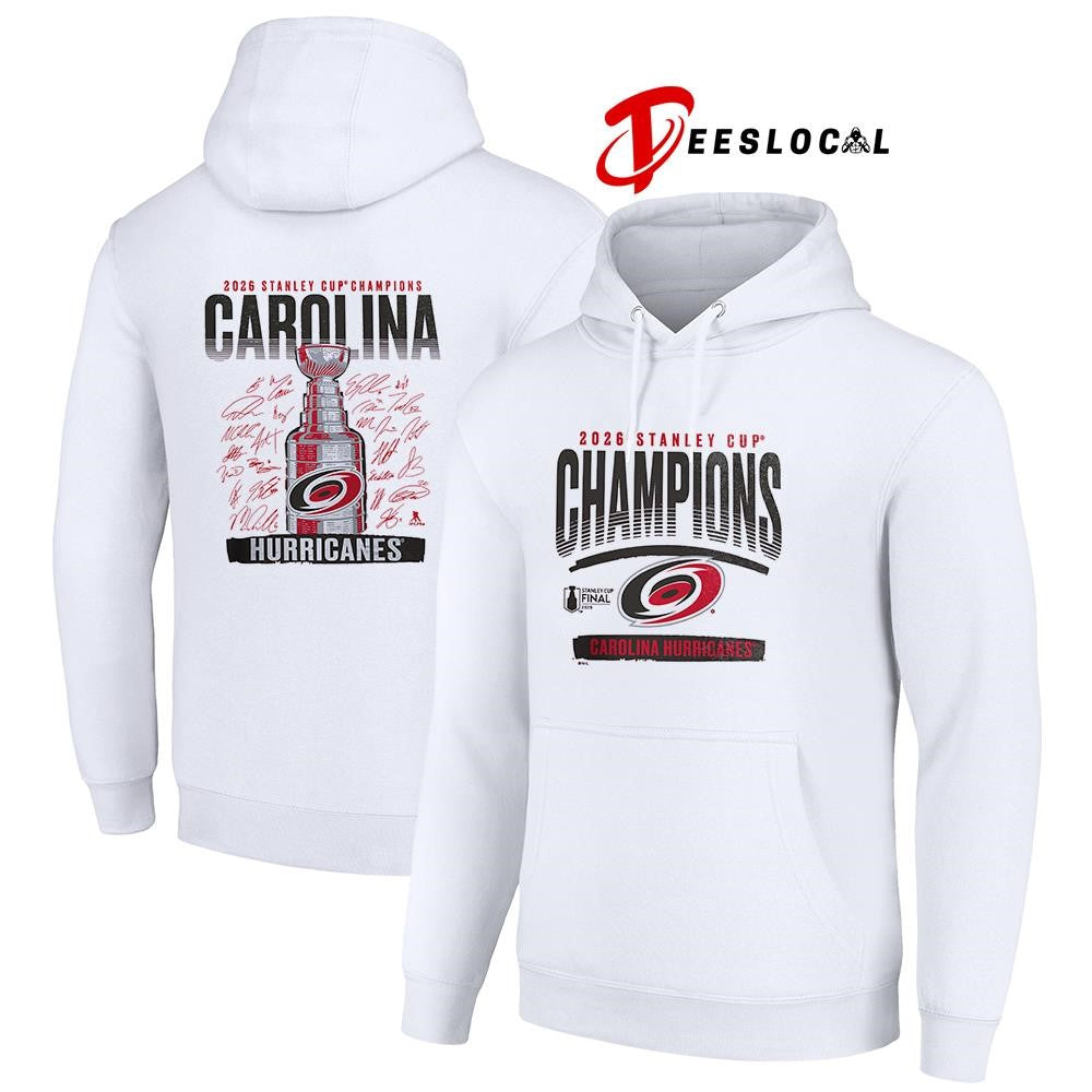 Carolina Hurricanes Stanley Cup champions big and tall signature roster shirt Unisex