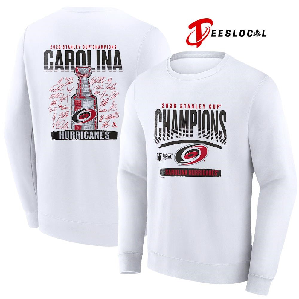 Carolina Hurricanes Stanley Cup champions big and tall signature roster shirt Unisex