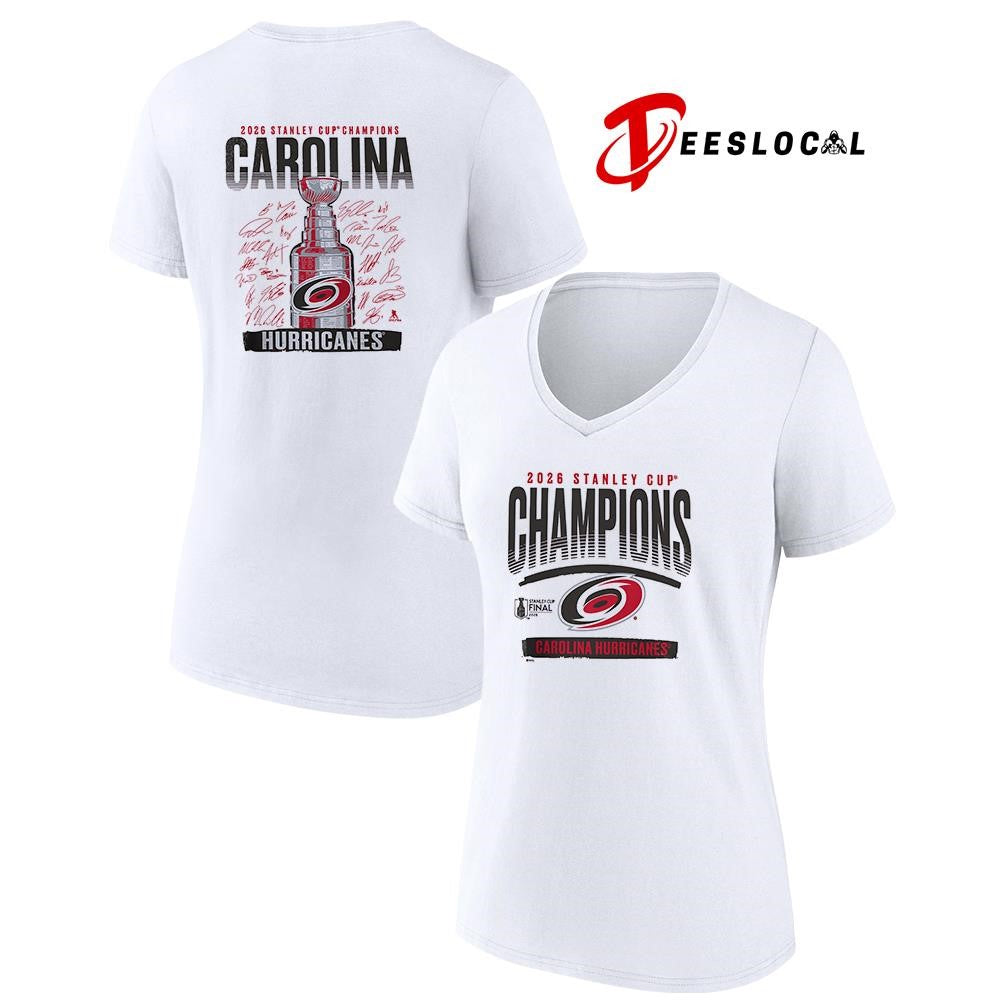 Carolina Hurricanes Stanley Cup champions big and tall signature roster shirt Unisex