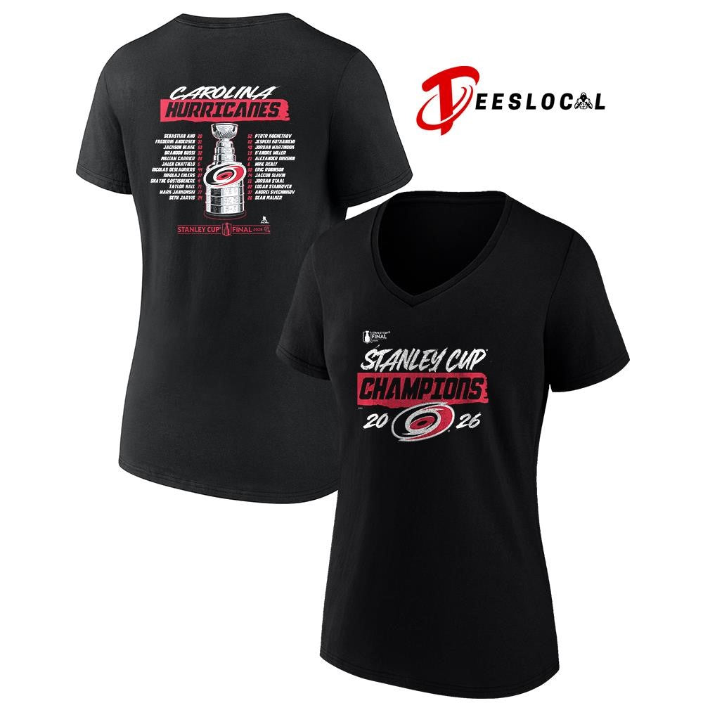 Carolina Hurricanes Stanley Cup champions name roster shirt Unisex