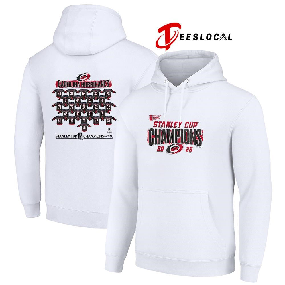 Carolina Hurricanes Stanley Cup champions roster shirt Unisex