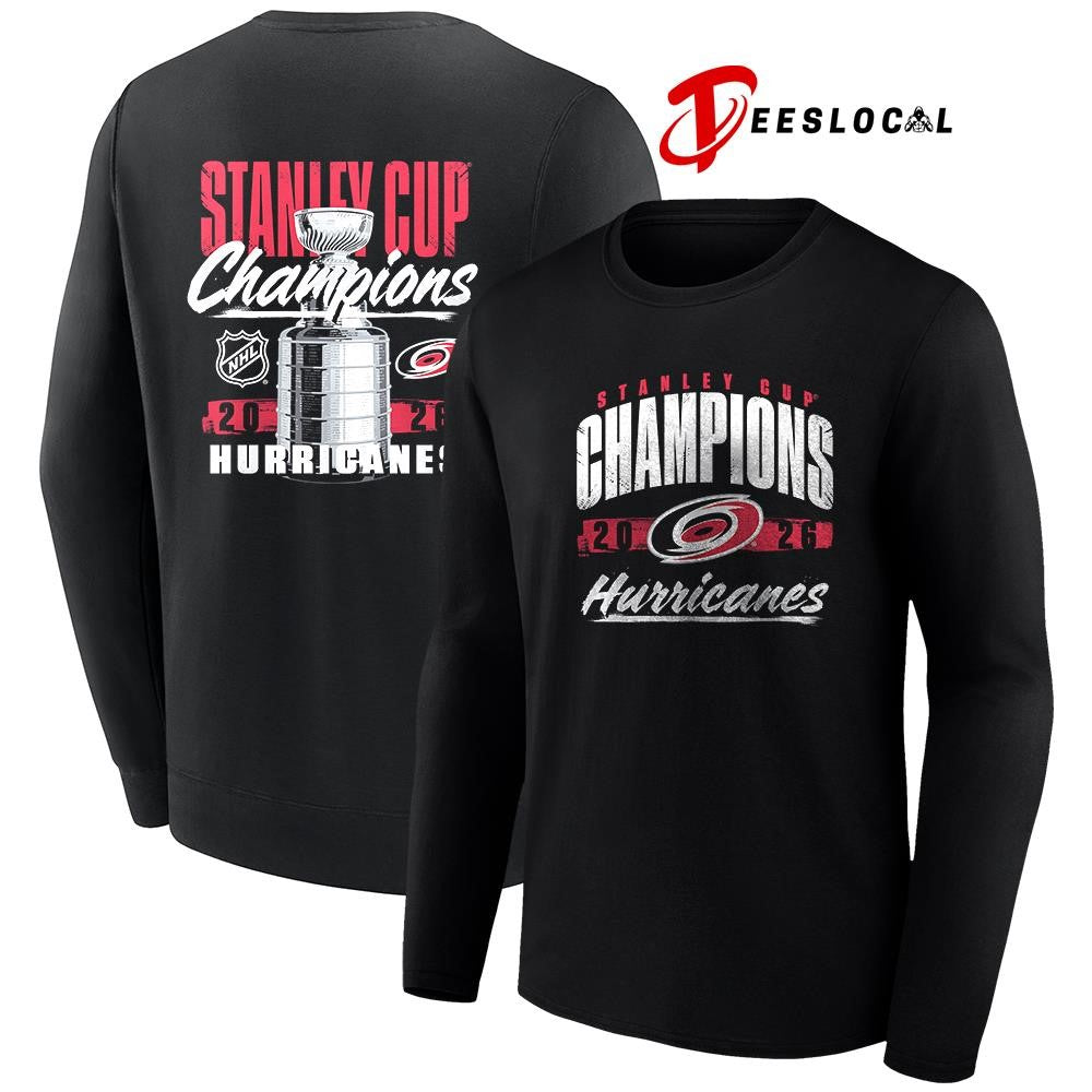 Carolina Hurricanes Stanley Cup champions trophy graphic shirt Unisex
