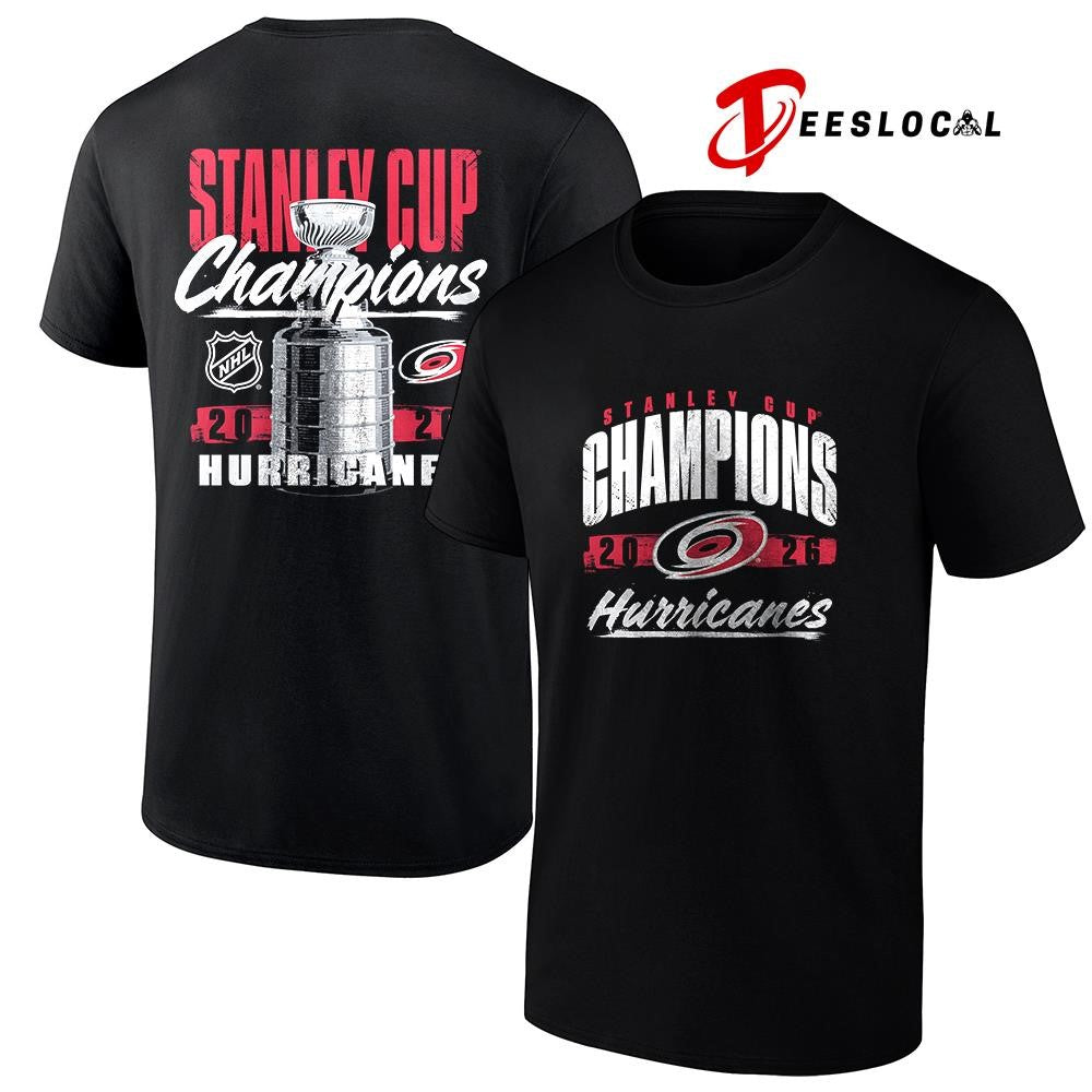 Carolina Hurricanes Stanley Cup champions trophy graphic shirt Unisex