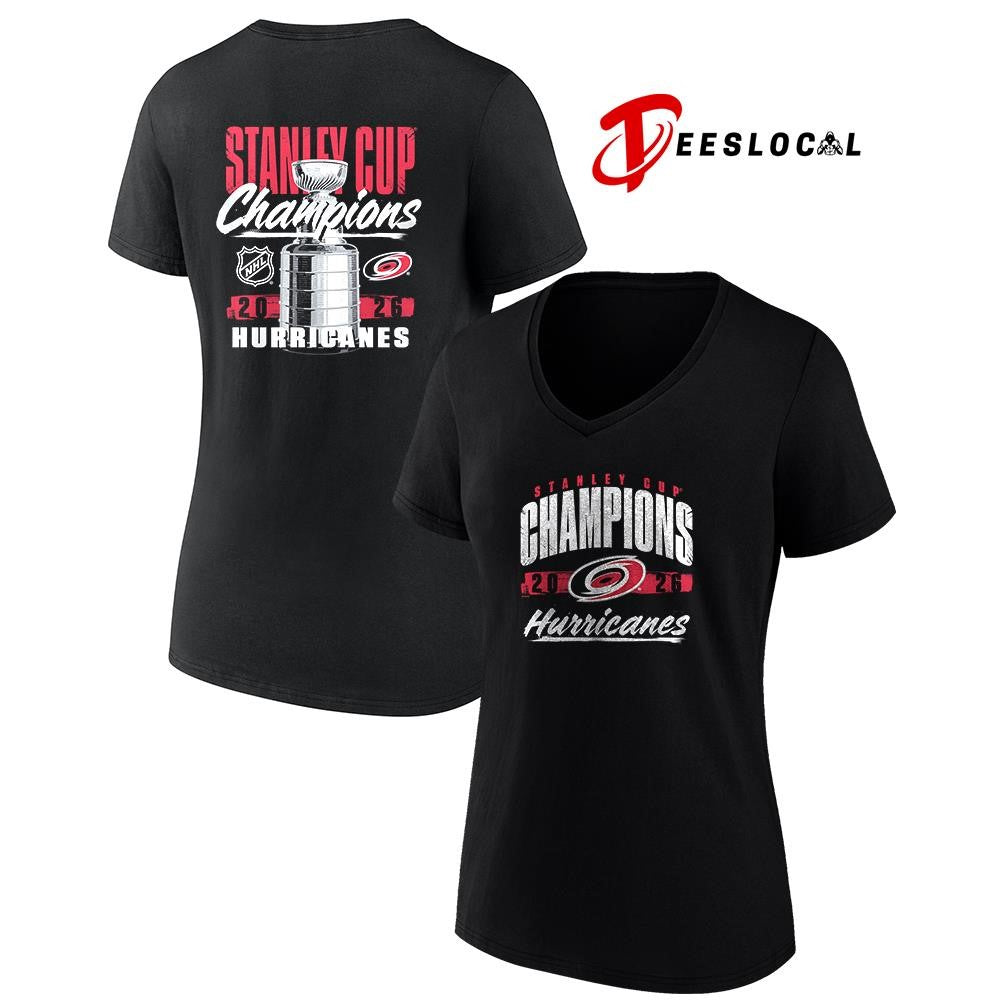 Carolina Hurricanes Stanley Cup champions trophy graphic shirt Unisex