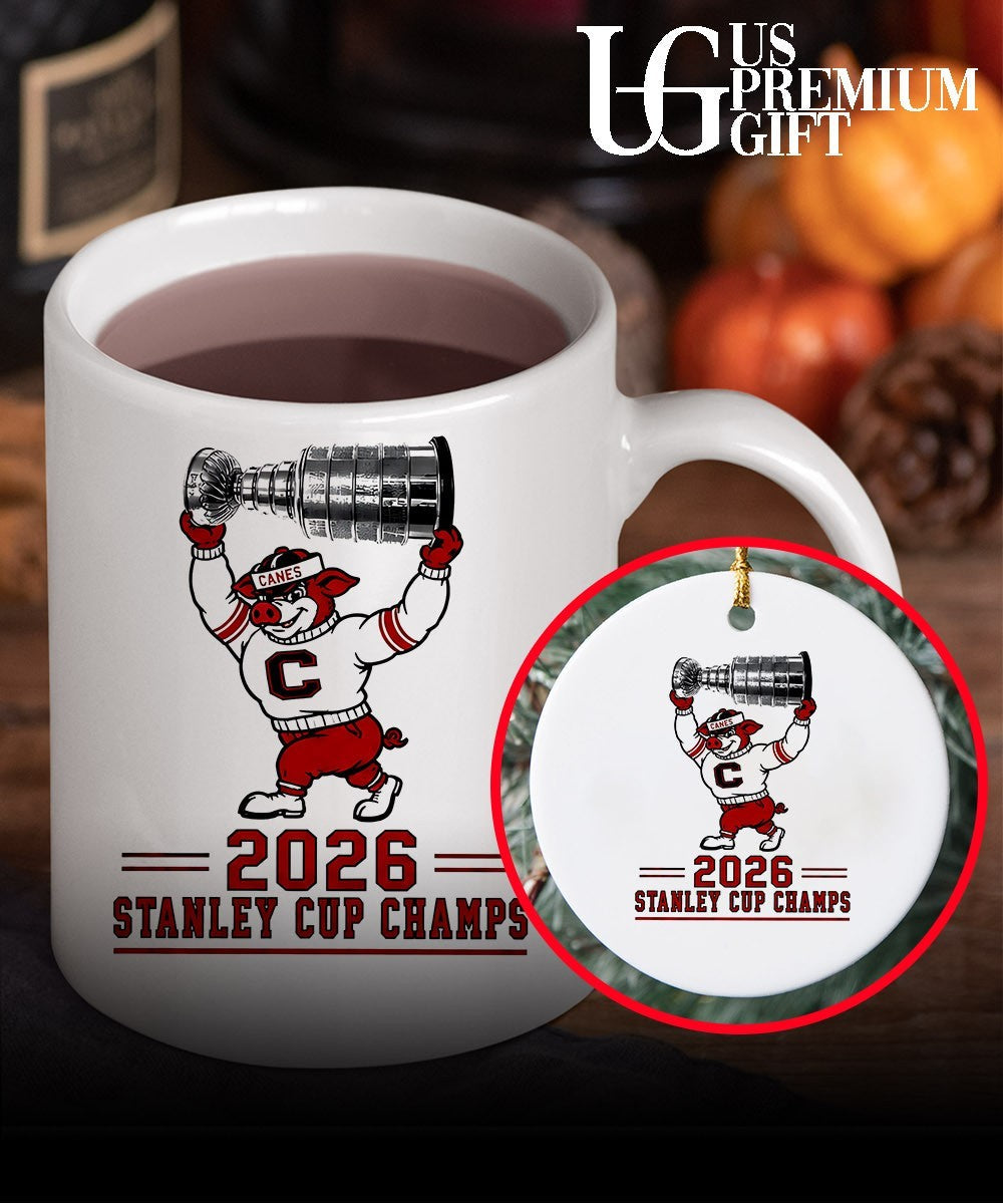 Carolina Hurricanes Stormy mascot 2026 Stanley Cup Champs NHL Hockey sport shirt Unisex
