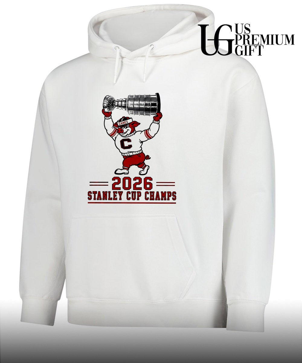 Carolina Hurricanes Stormy mascot 2026 Stanley Cup Champs NHL Hockey sport shirt Unisex