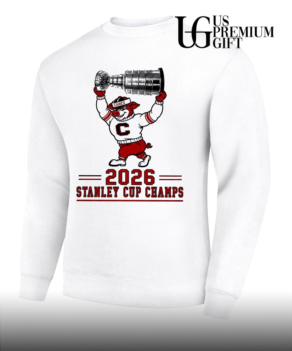 Carolina Hurricanes Stormy mascot 2026 Stanley Cup Champs NHL Hockey sport shirt Unisex