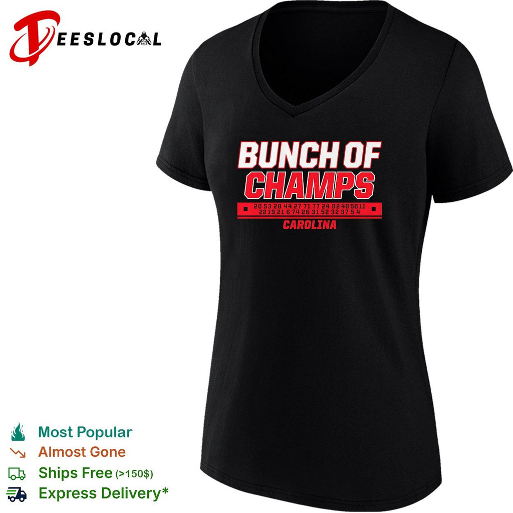 Carolina Hurricanes bunch of champs 2026 player jersey numbers roster shirt Unisex