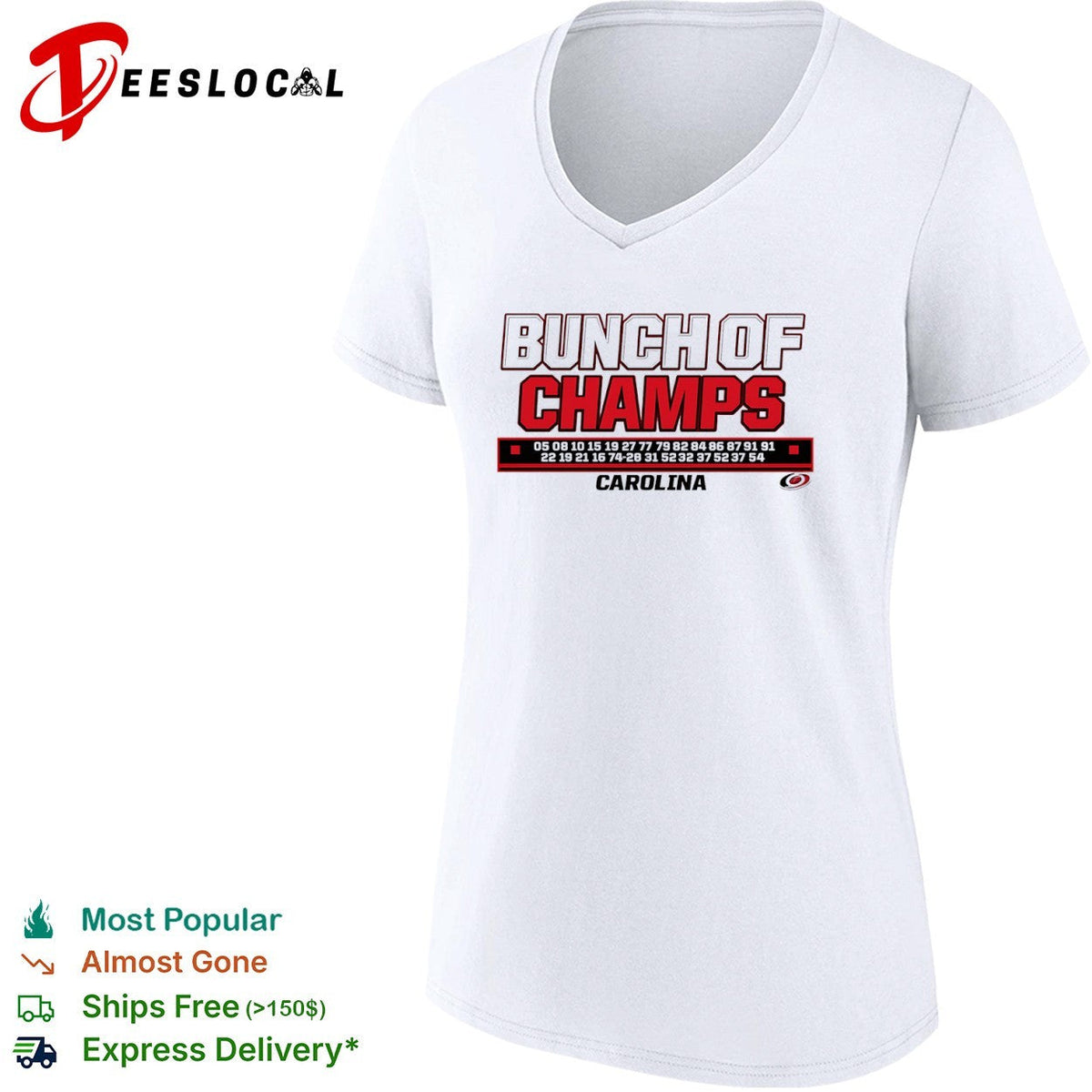 Carolina Hurricanes ice hockey bunch of champs shirt Unisex