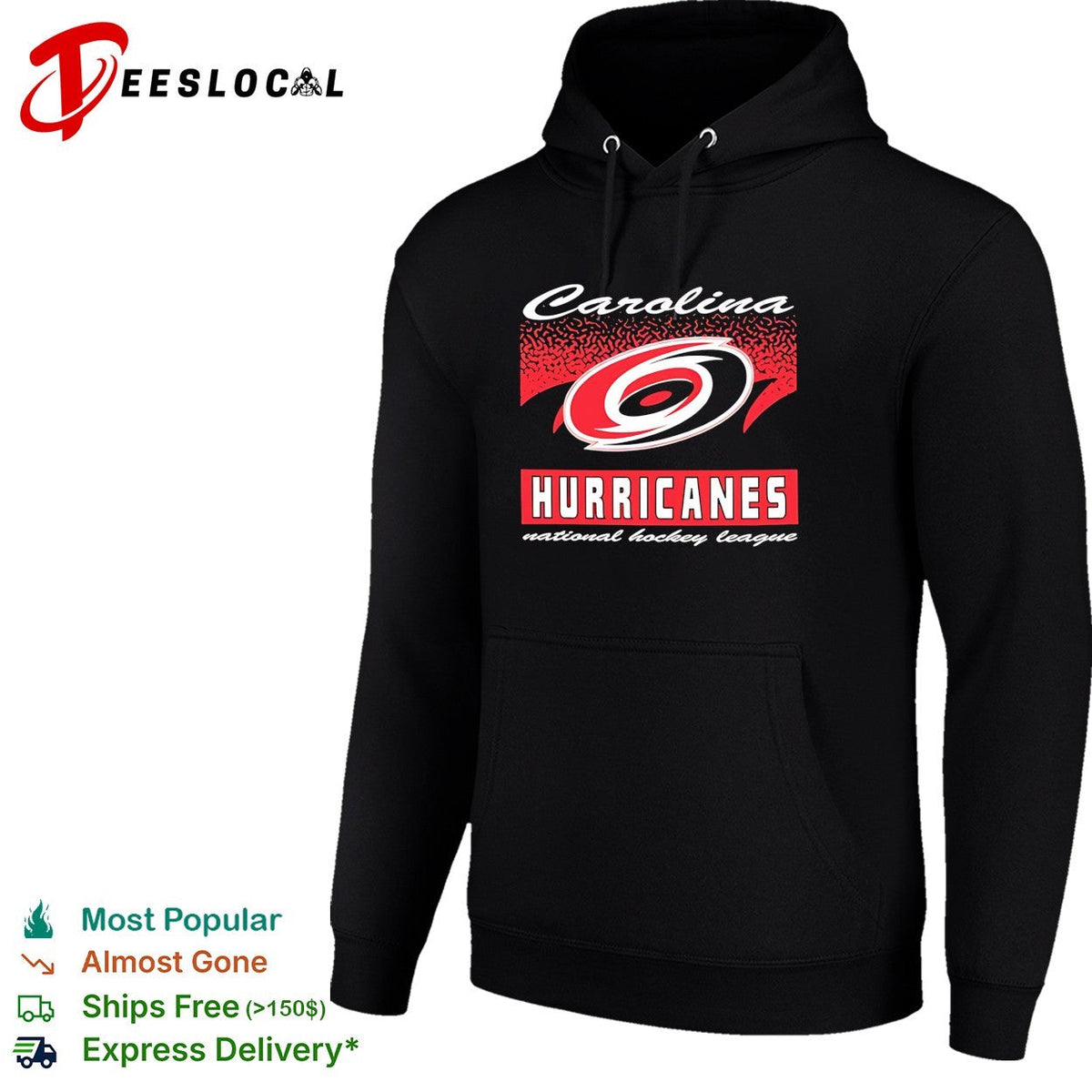 Carolina Hurricanes script logo hockey badge shirt Unisex