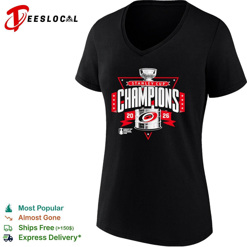 Carolina Hurricanes trophy Stanley Cup champions 2026 shirt Unisex