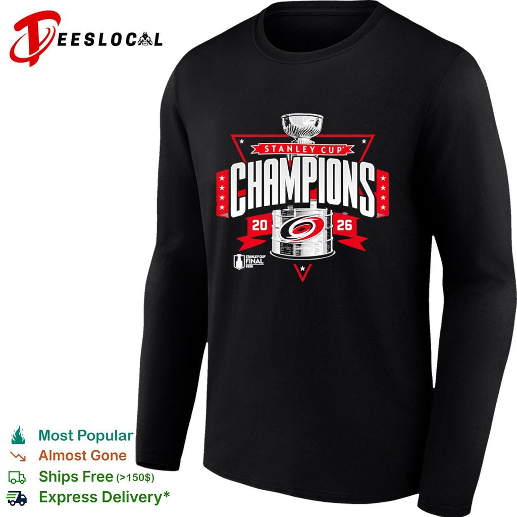 Carolina Hurricanes trophy Stanley Cup champions 2026 shirt Unisex