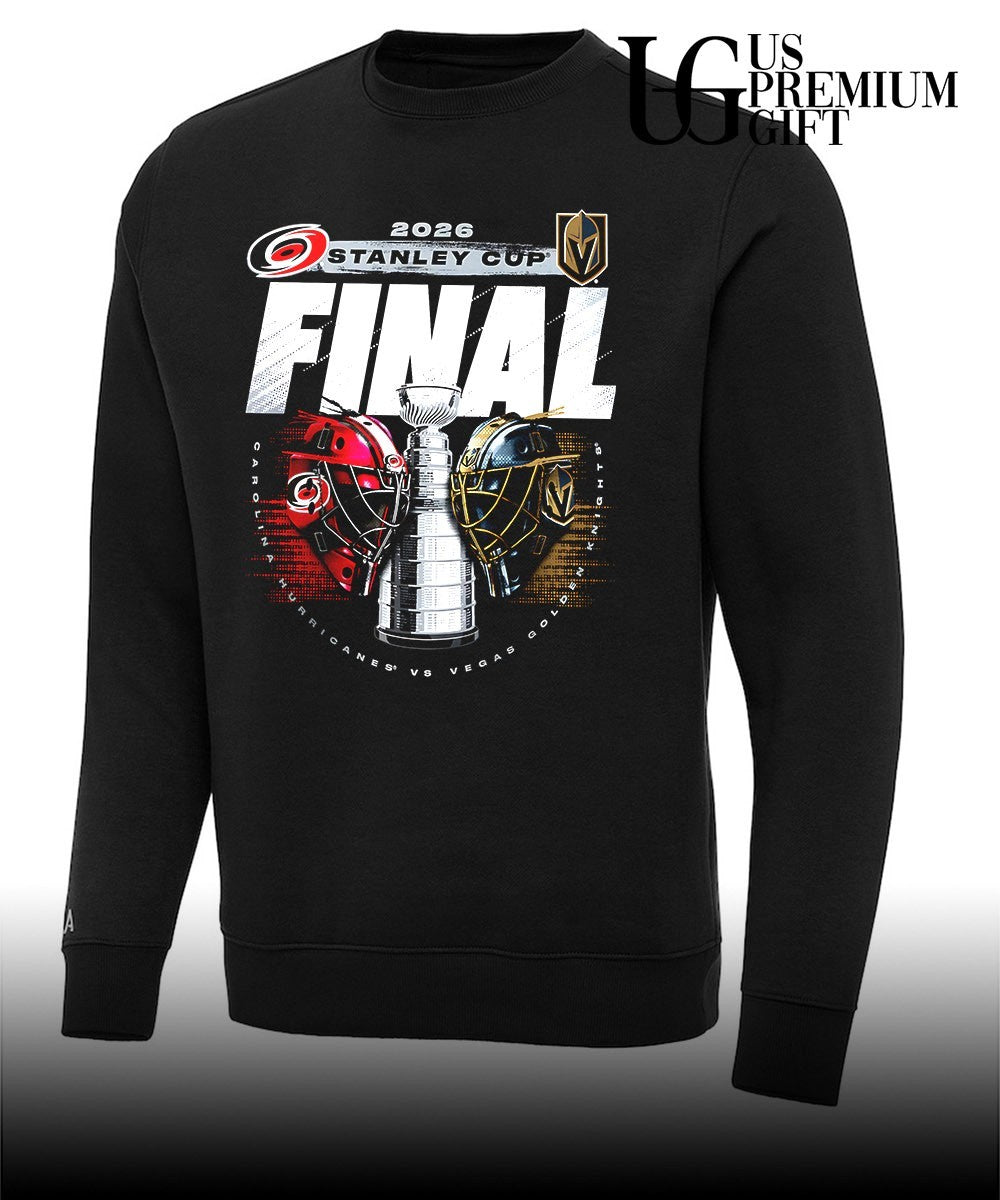 Carolina Hurricanes vs Vegas Golden Knights 2026 Stanley Cup Final matchup helmet shirt Unisex