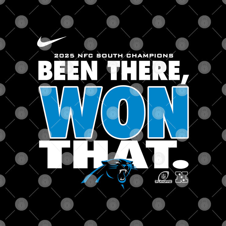 Carolina Panthers 2025 NFC South Champions Been There Won That Shirt Unisex