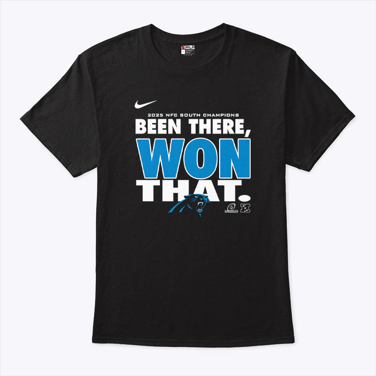 Carolina Panthers 2025 NFC South Champions Been There Won That Shirt Unisex