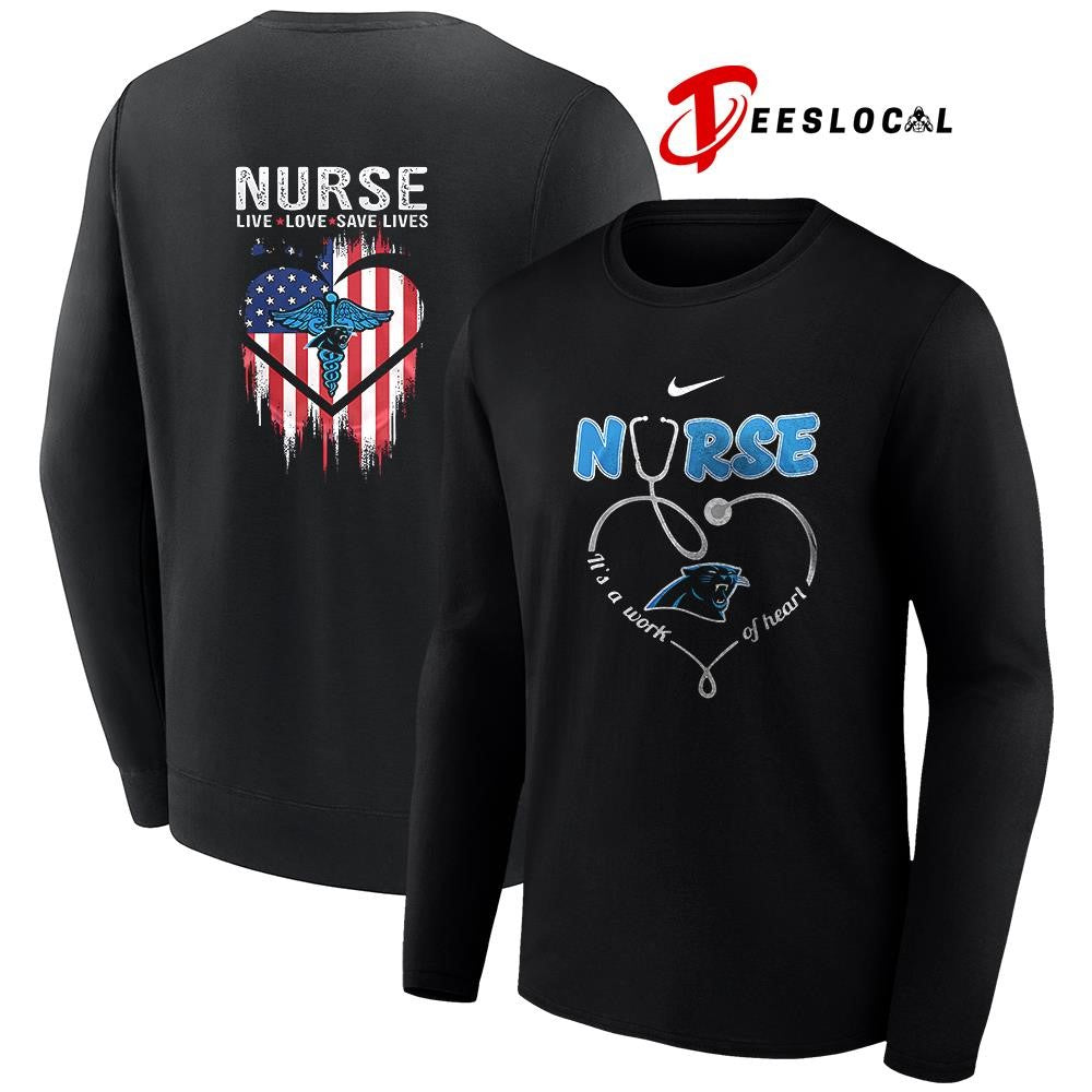 Carolina Panthers x Army nurse it’s a work of heart shirt Unisex