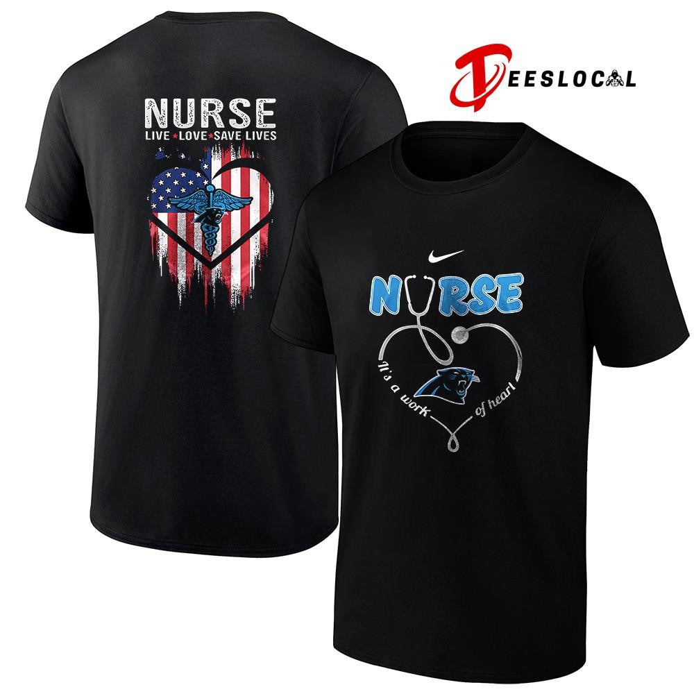 Carolina Panthers x Army nurse it’s a work of heart shirt Unisex