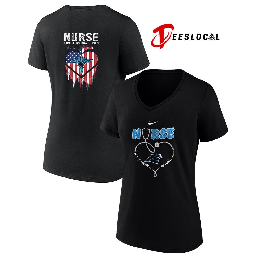 Carolina Panthers x Army nurse it’s a work of heart shirt Unisex