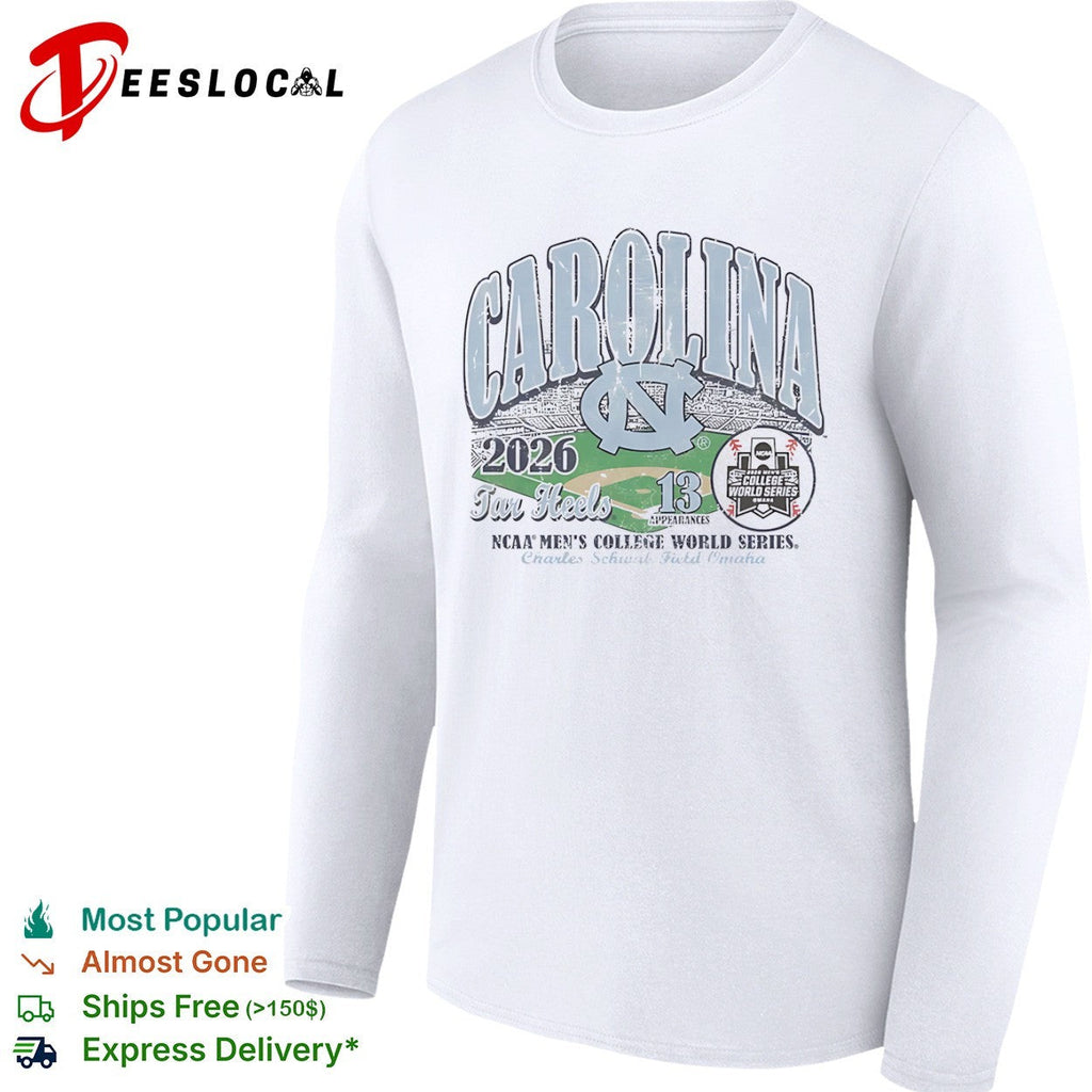 Carolina Tar Heels 2026 NCAA College World Series 13 shirt Unisex