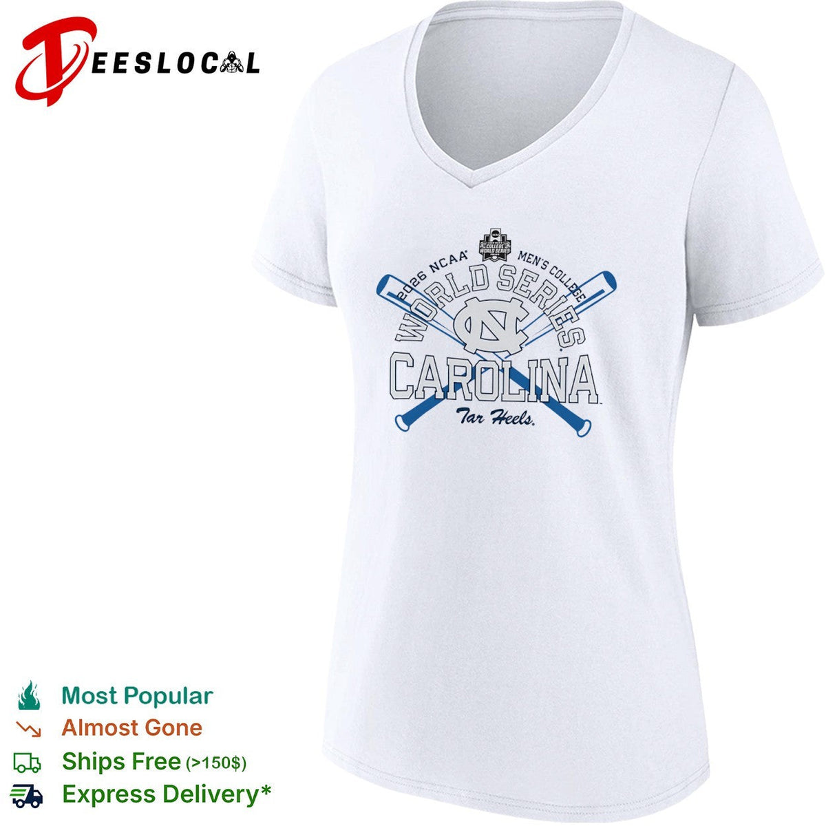 Carolina Tar Heels NCAA Men’s College World Series 2026 shirt Unisex