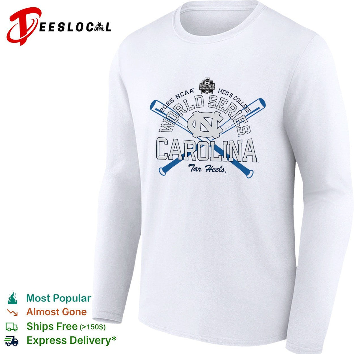 Carolina Tar Heels NCAA Men’s College World Series 2026 shirt Unisex
