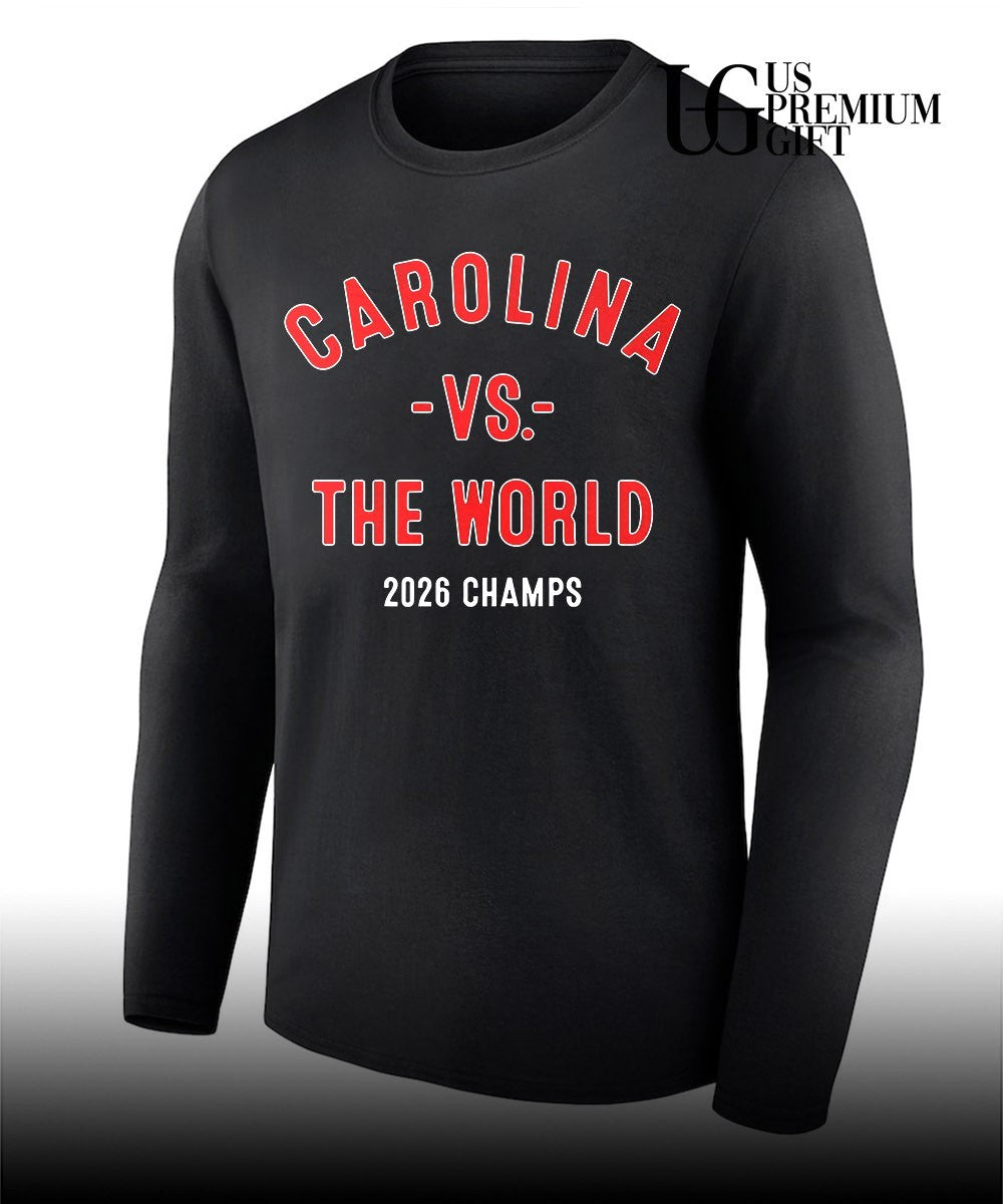 Carolina vs The World 2026 Champs Carolina Hurricanes hockey shirt Unisex