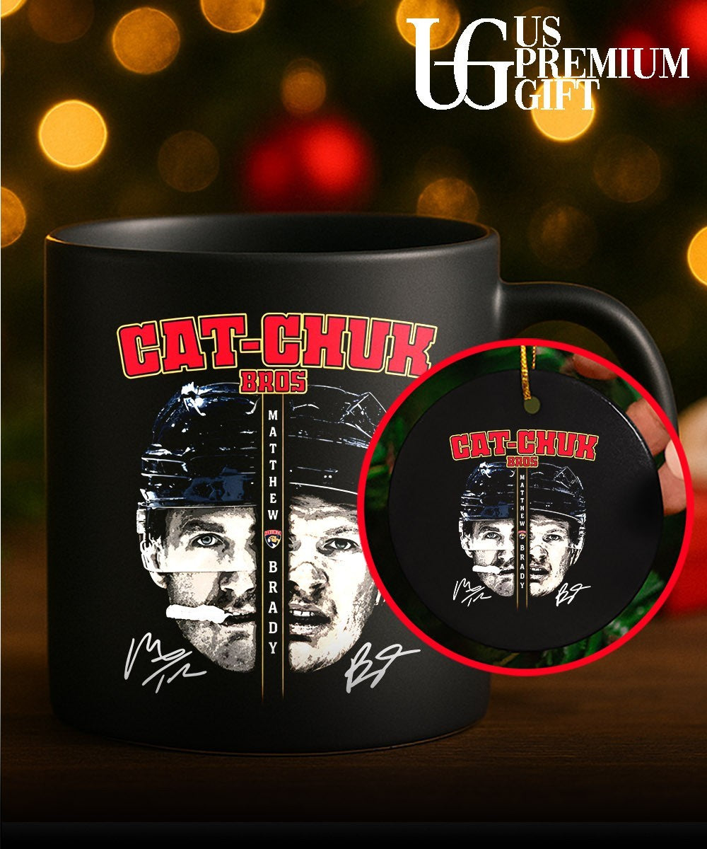 Cat-Chuk Bros Matthew and Brady Tkachuk face Florida Panthers NHL signature shirt Unisex