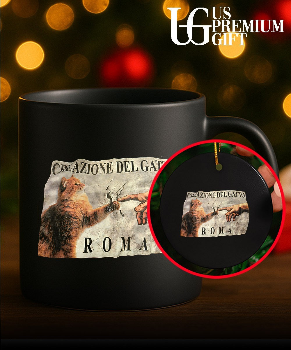 Cat Creazione Del Gatto Roma shirt Unisex