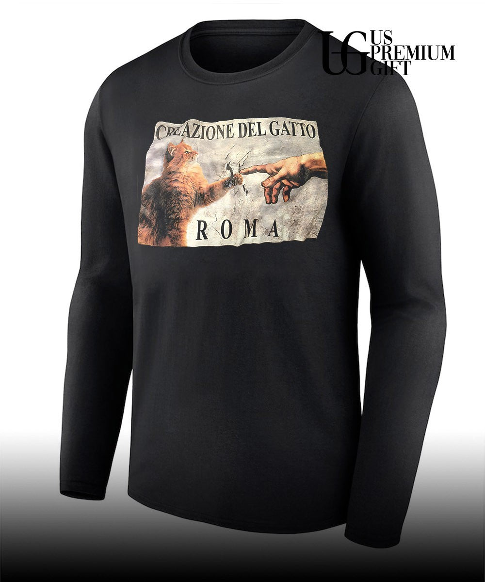 Cat Creazione Del Gatto Roma shirt Unisex