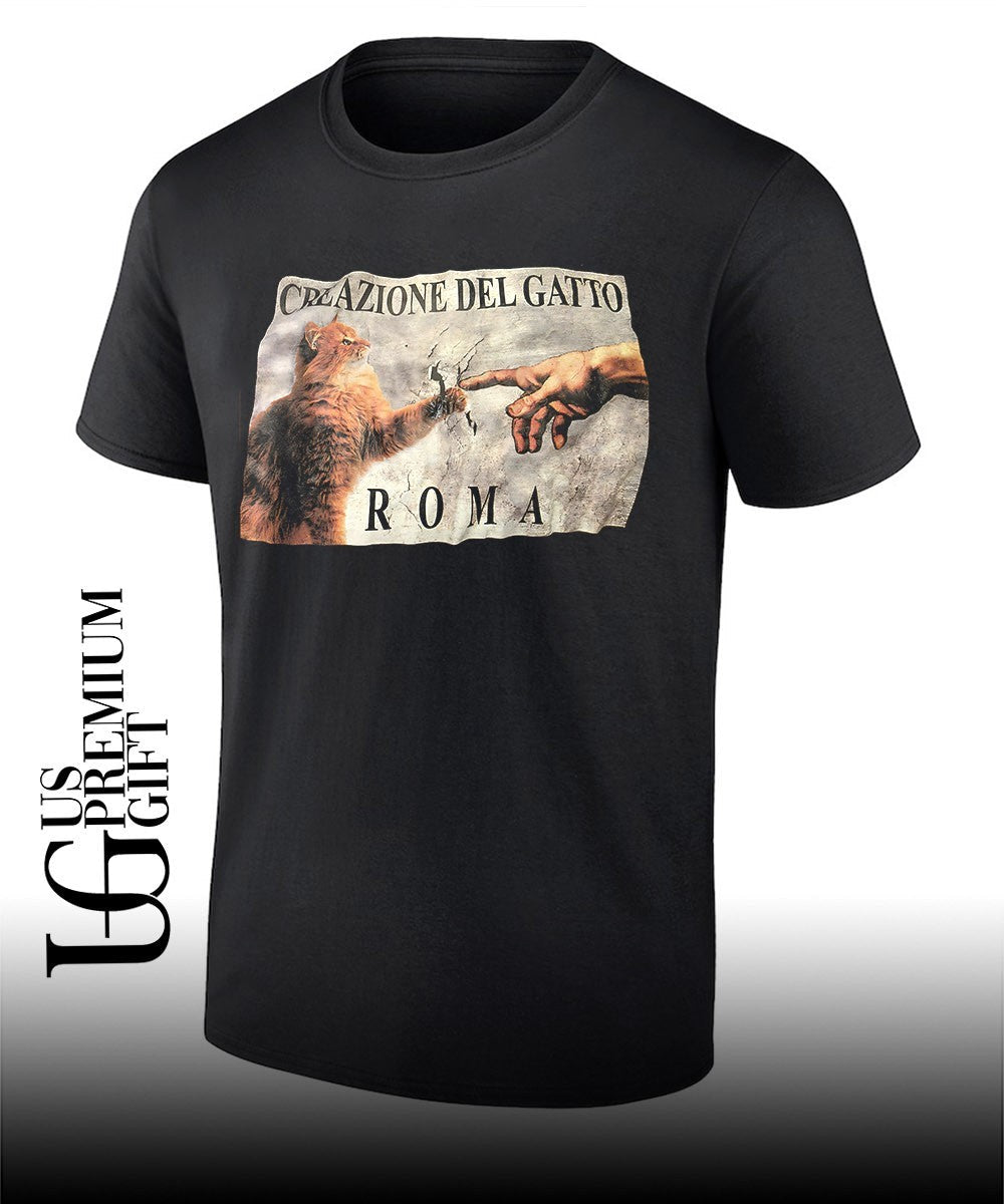 Cat Creazione Del Gatto Roma shirt Unisex