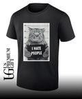 Cat I hate people mugshot shirt Unisex