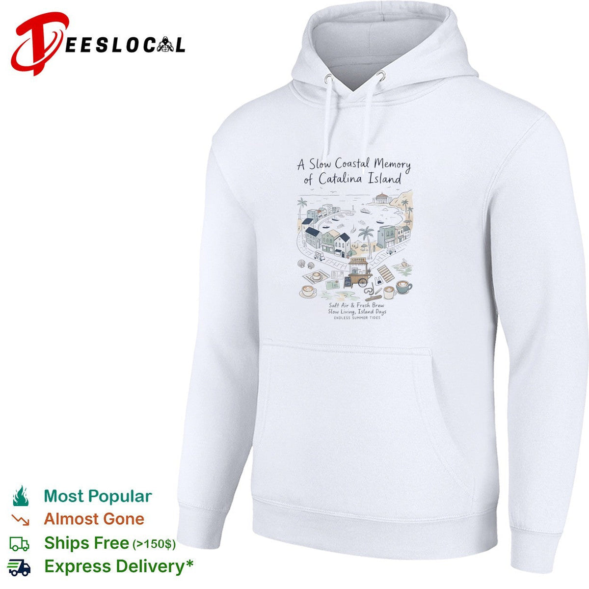 Catalina Island slow coastal memory shirt Unisex