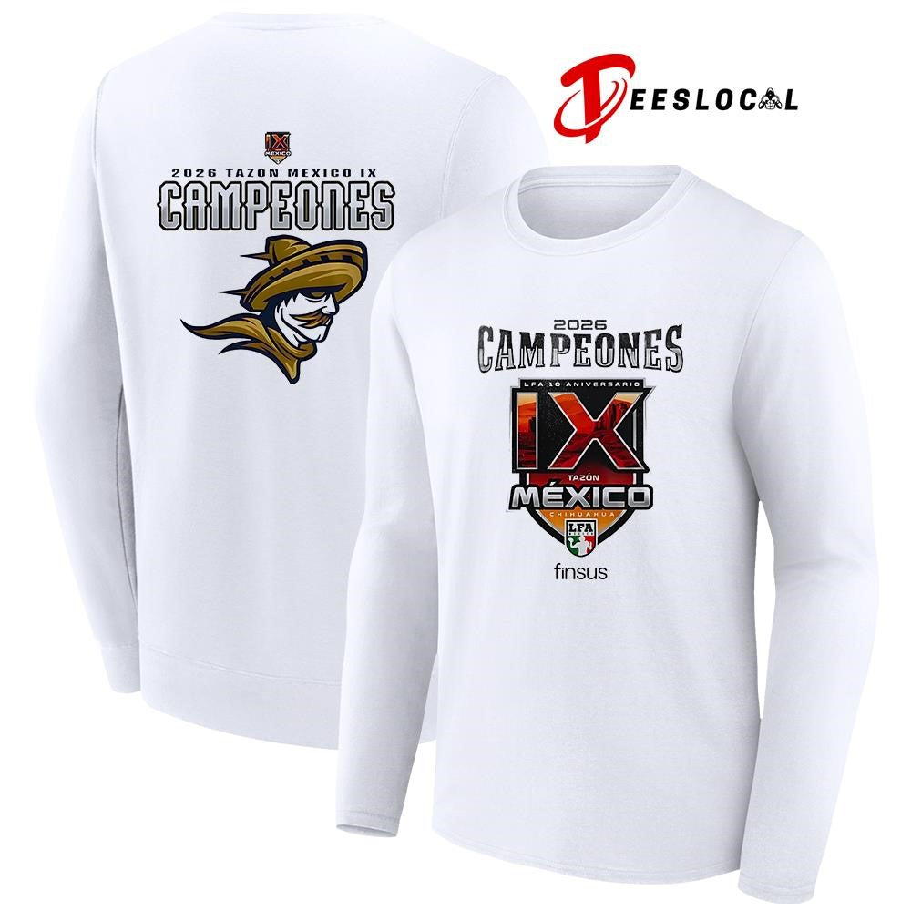Caudillos de Chihuahua Campeones del Tazón México IX Playera Conmemo logo shirt Unisex