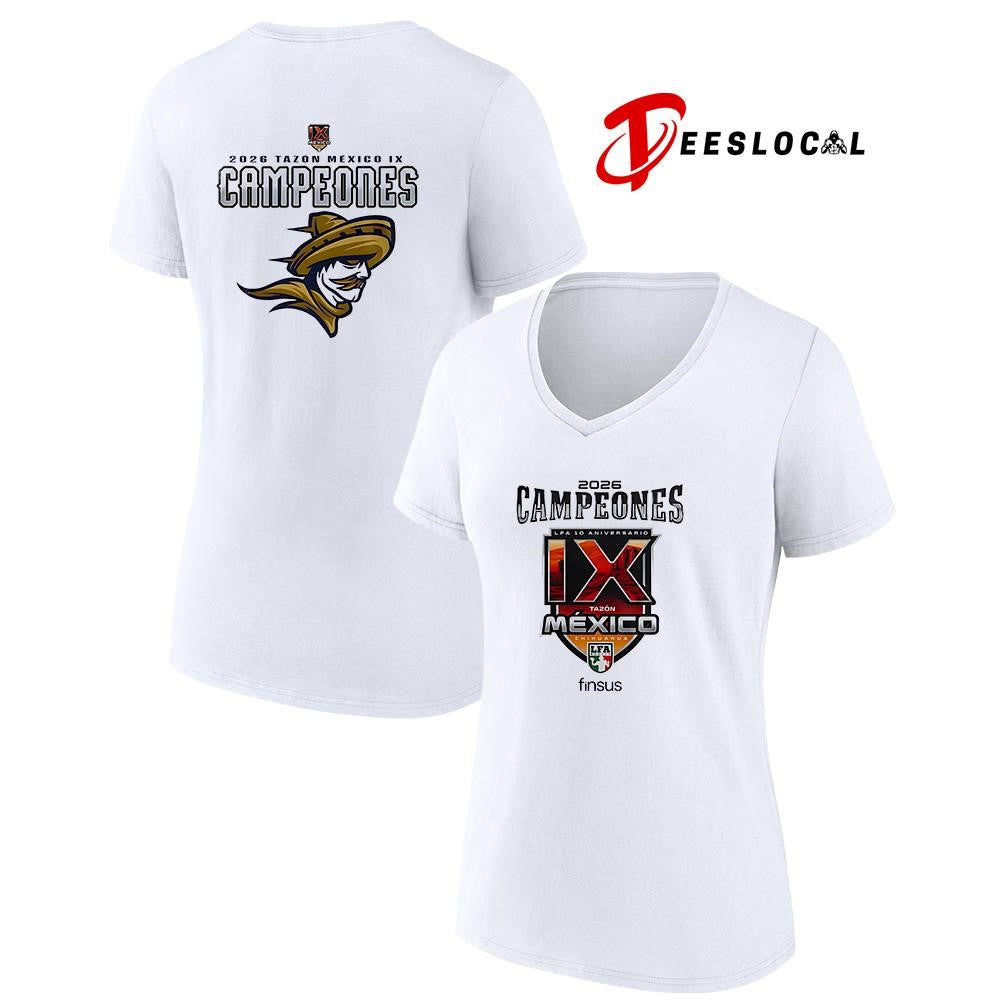 Caudillos de Chihuahua Campeones del Tazón México IX Playera Conmemo logo shirt Unisex