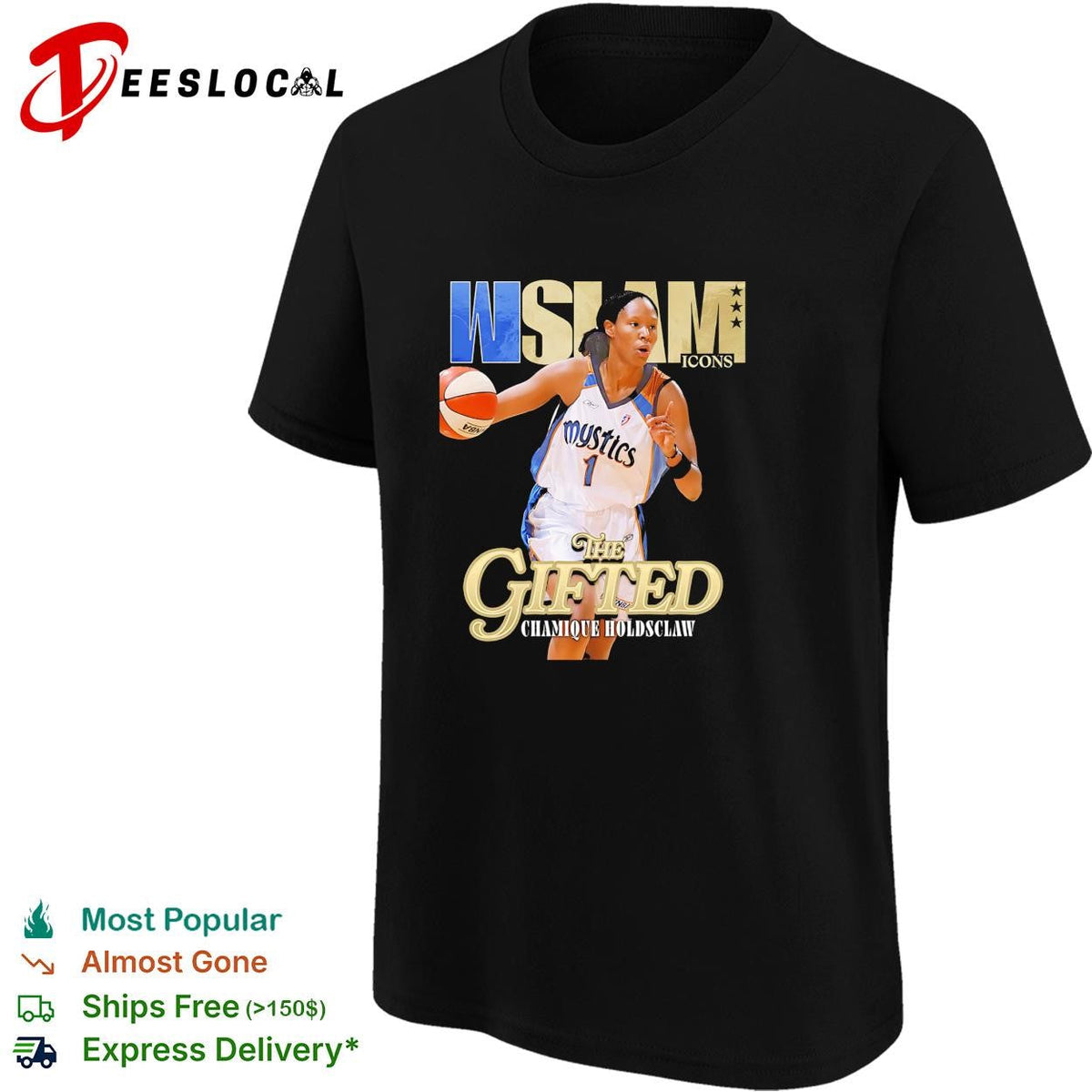 Chamique Holdsclaw the gifted WSLAM Icons Washington Mystics WNBA shirt Unisex
