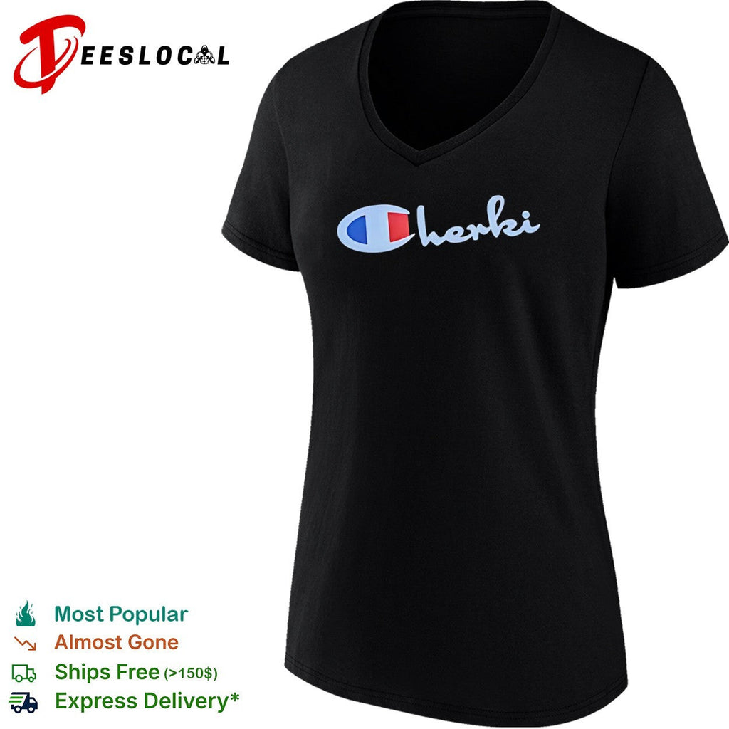 Champion herki logo parody shirt Unisex