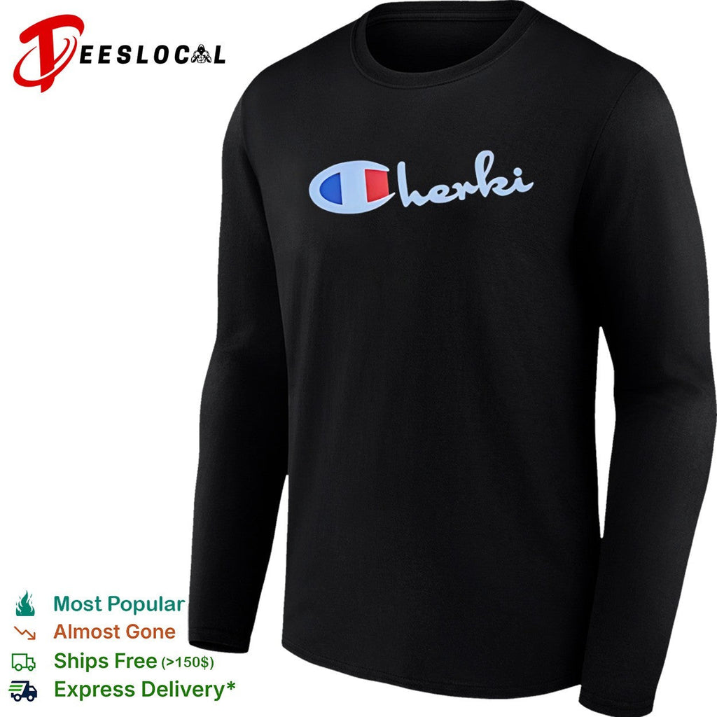 Champion herki logo parody shirt Unisex