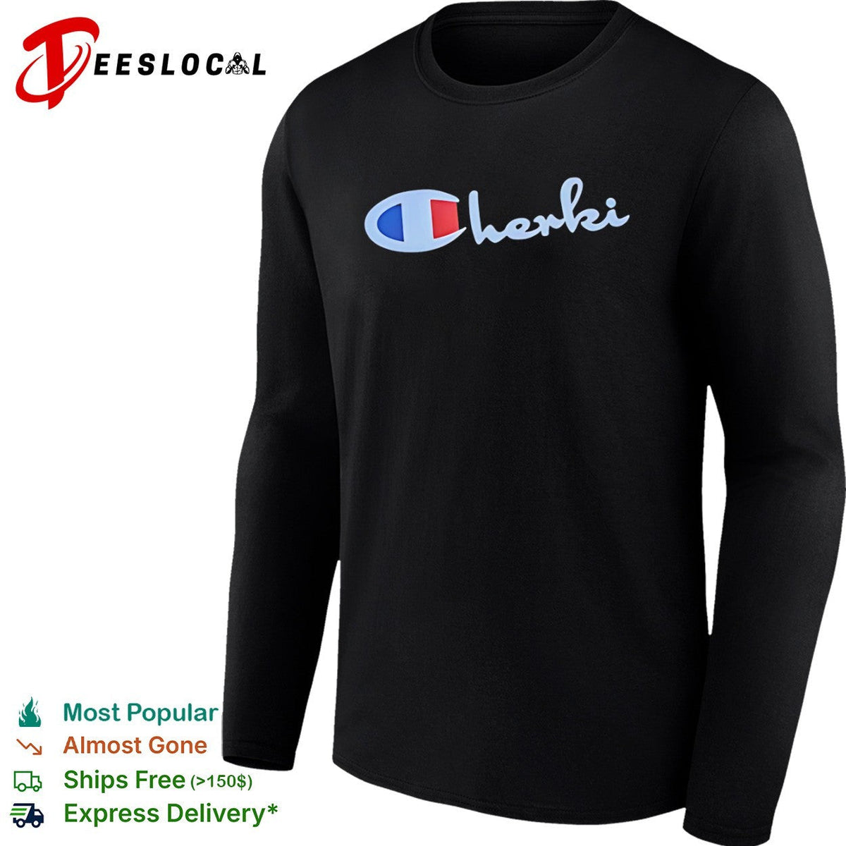 Champion herki logo parody shirt Unisex