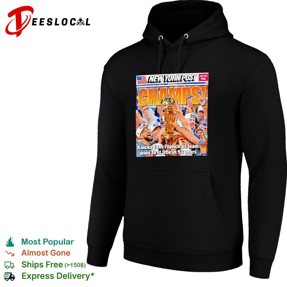 Champs newspaper front page basketball celebration shirt Unisex