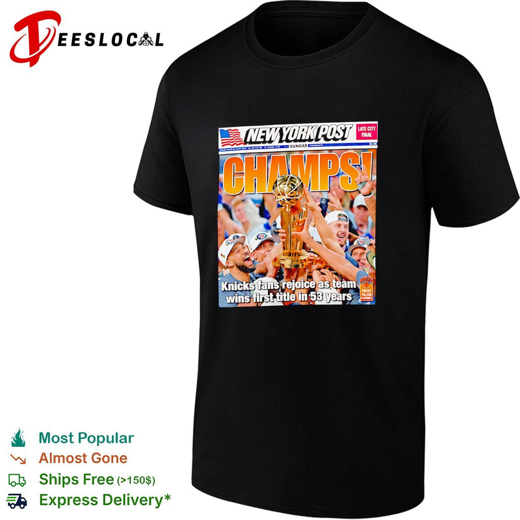 Champs newspaper front page basketball celebration shirt Unisex