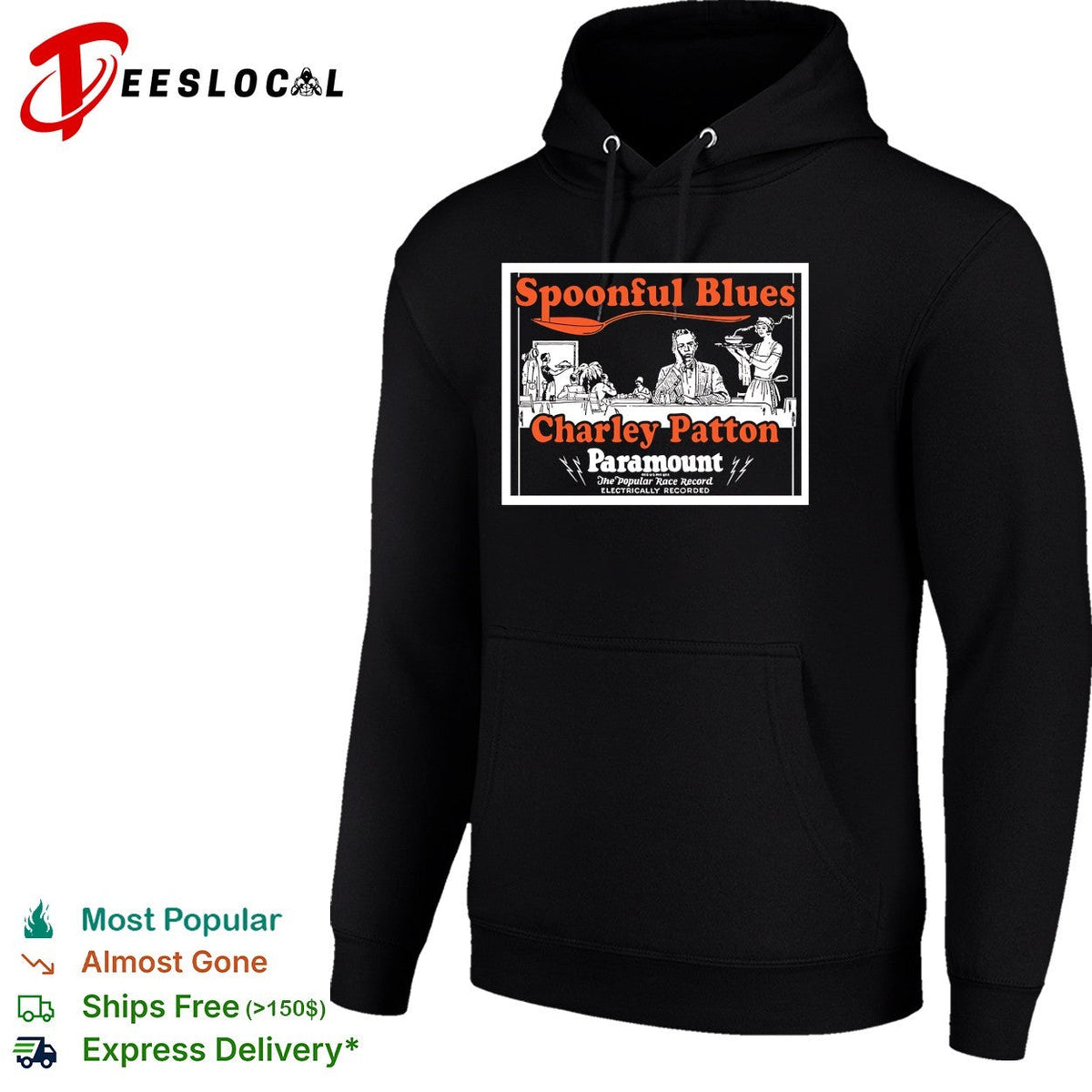 Charley Patton spoonful blues Paramount records shirt Unisex