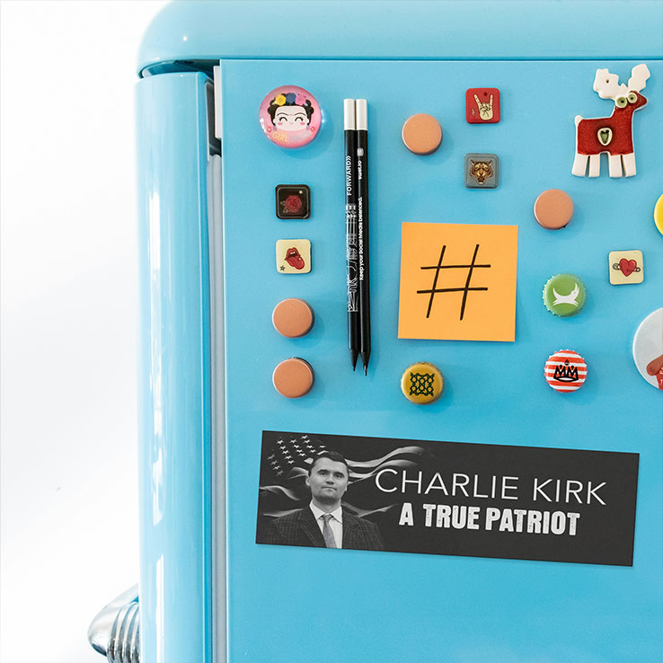 Charlie Kirk A True Patriot Car Magnet Unisex