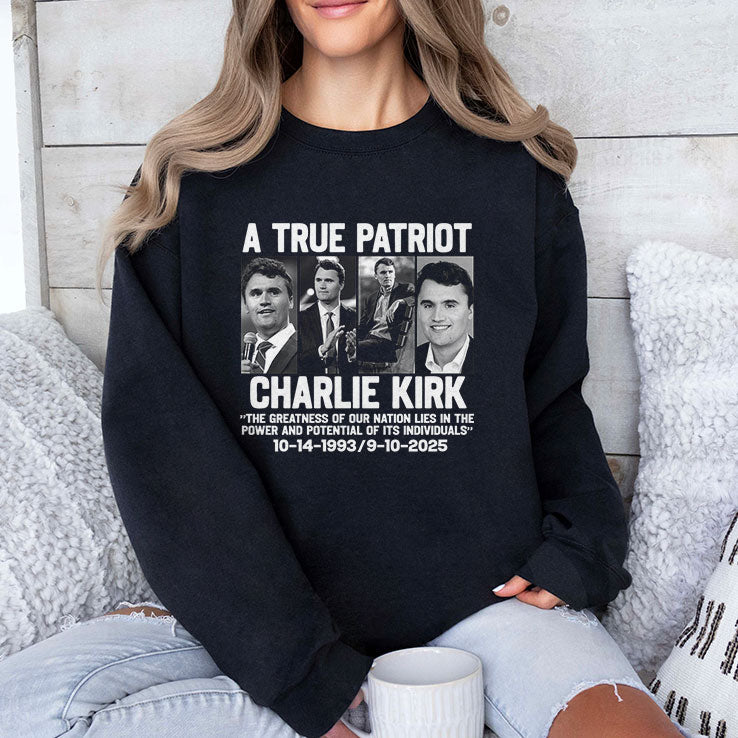 Charlie Kirk A True Patriot T Shirt Unisex