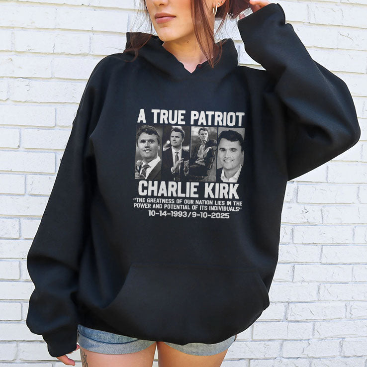Charlie Kirk A True Patriot T Shirt Unisex