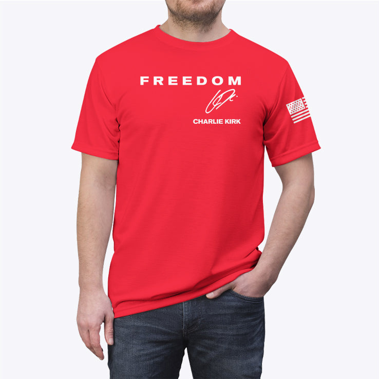 Charlie Kirk Freedom Tee Shirt Unisex