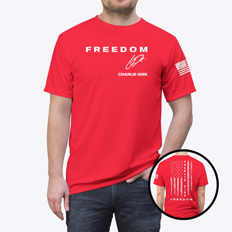 Charlie Kirk Freedom Tee Shirt Unisex
