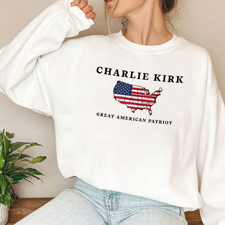 Charlie Kirk Great American Patriot T Shirt Unisex