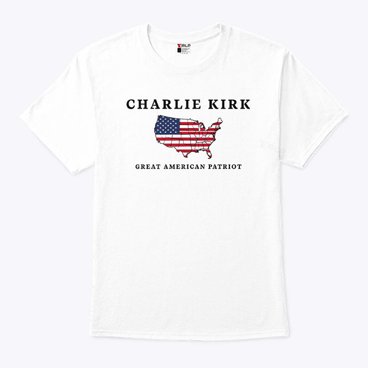 Charlie Kirk Great American Patriot T Shirt Unisex