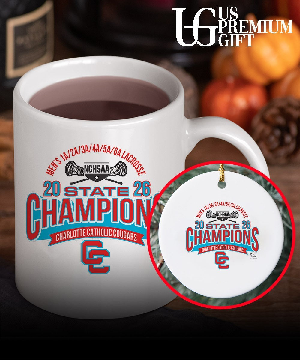 Charlotte Catholic Cougars NCHSAA Men’s 1A to 6A Lacrosse State Championship 2026 shirt Unisex